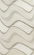 8' X 10' Ivory And Gray Wool Abstract Hand Tufted Area Rug